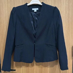H&M Navy PolkaDot Blazer